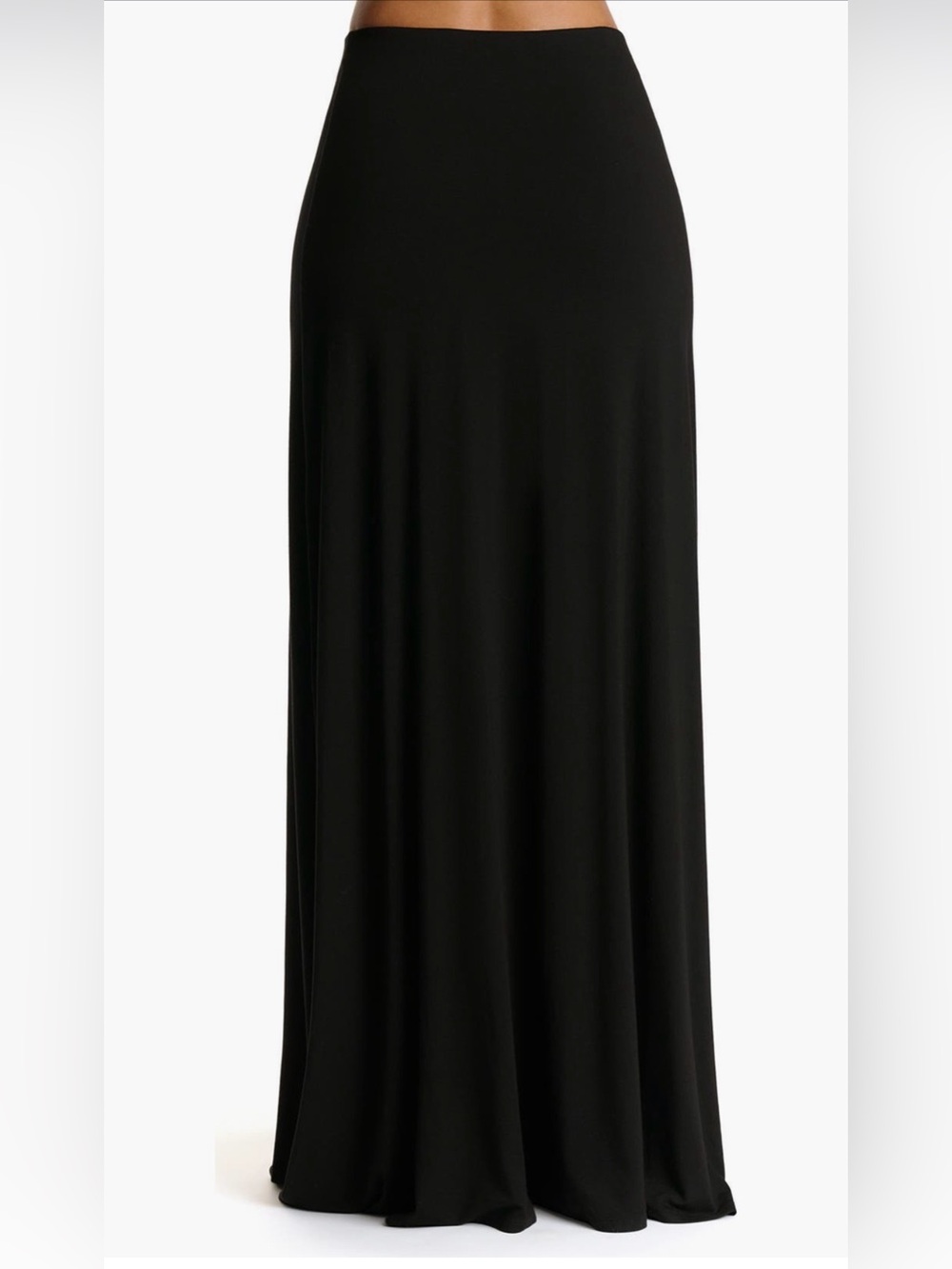 naked wardrobe Black Maxi Skirt - Smooth Full-Length Panel - Picture 9 of 10